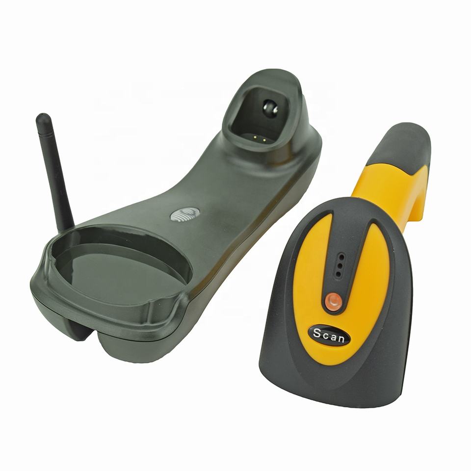 Long Distance Scanner 1D Laser Barcode Scanner | 433MHz Long-Distance | Wireless Charging ...