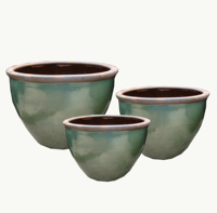 Grand pot en céramique rustique fait main, résistant au gel, pour arbres et fleurs, décoration de jardin et de maison, utilisation en centre commercial