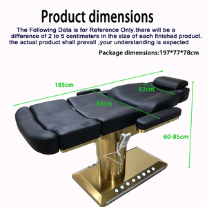 Cama de Belleza Eléctrica Ajustable Muebles de Salón Lujosos 4 Motores Cama de Masaje Eléctrica para Tratamientos de Spa Cama Facial Cosmética para Pestañas - Product Image 5