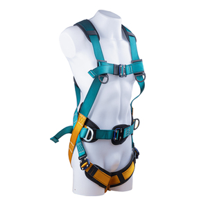 Cinto de Segurança para Trabalho em Altura Tipo Eólico de Cinco Pontos, Proteção Corporal Completa, Poliéster, Fivela de Conexão Rápida com 4 D-Rings - Product Image 3