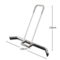Grattoir et poussoir de terrain de tennis et de basketball en alliage d'aluminium, absorbant et éliminateur d'eau pour sols, balai serpillère écologique pour piscine