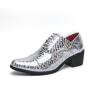 Le scarpe con <span class=keywords><strong>tacco</strong></span> <span class=keywords><strong>alto</strong></span> da <span class=keywords><strong>uomo</strong></span> 2025 aumentano le scarpe da <span class=keywords><strong>uomo</strong></span> in pelle con altezza esterna - Product Image 3