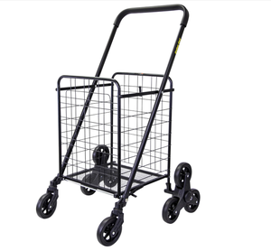 Chariot pliable portable à cadre en fer, capacité de charge de 100 kg, pour les courses, la pêche, le camping, l'utilisation industrielle - OEM personnalisé - Product Image 1