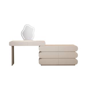 Cassettiera Vintage camera da letto scrivania Vanity <span class=keywords><strong>angolo</strong></span> cassettiera cassettiera in legno massello toletta trucco - Product Image 3