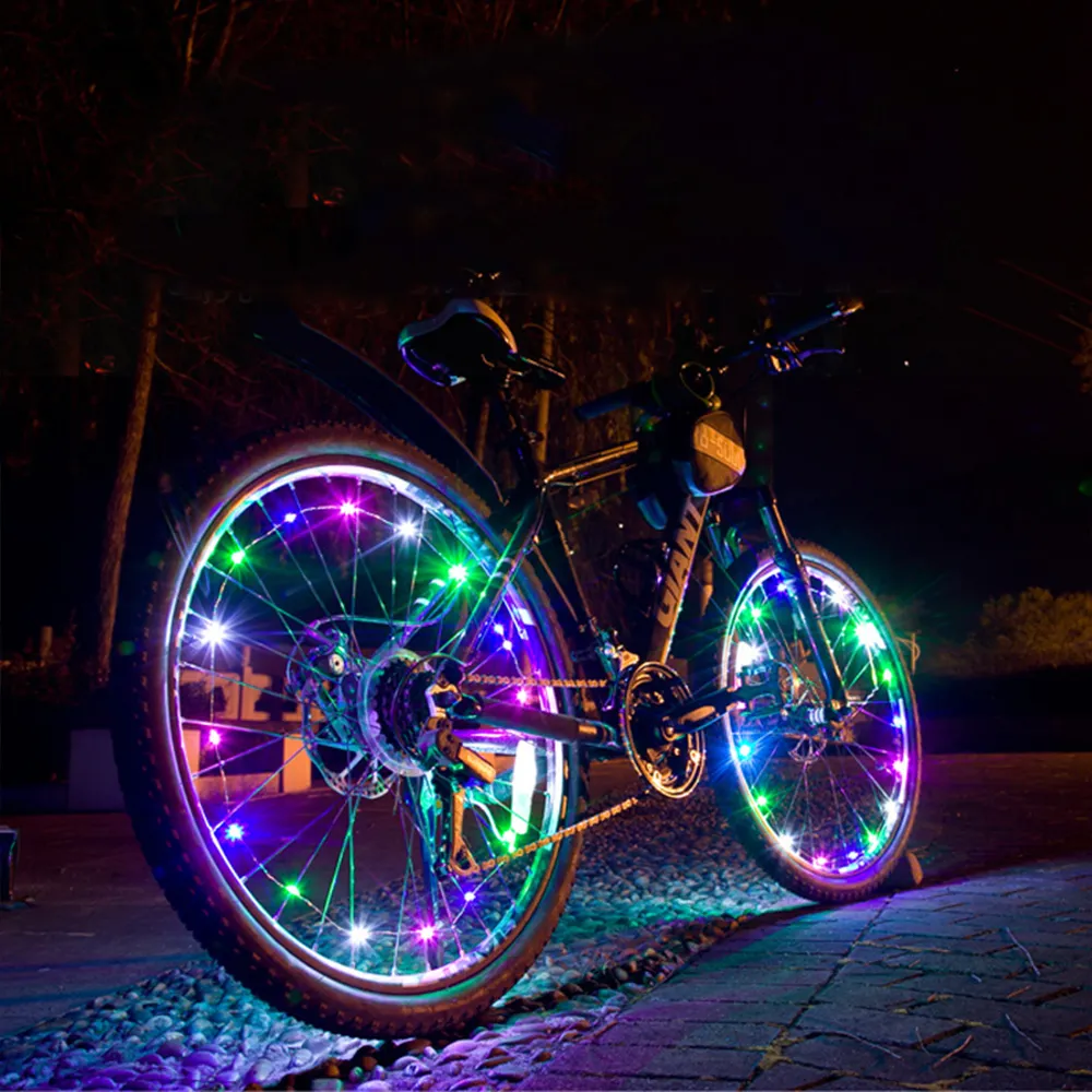 Factory New Products Bicycle Spoke Lights Night Riding Night Running Wheel Lights