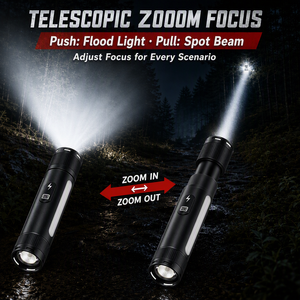 WOSEN 20W White Laser 3 Source Strong <b>Light</b> Ignition <b>LED</b> Torch zoomable 1500m Dual Switch COB Side Outdoor Survival Flashlight - Product Image 3