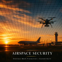 Filet de sécurité anti-drone renforcé et robuste, résistant aux UV, pour clôture de périmètre extérieur