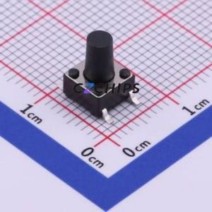 UK-B0228-G9-SP25 Tactile Switch SMD-4P,6x6mm Switch Single Pole Single Throw Round Button 2.5N Vertical Mount - Product Image 1