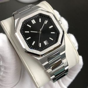 カスタムロゴ ステンレス製 六角形 メンズ腕時計 卸売 5ATM防水 高級 38mm 超薄型 クォーツ時計 - Product Image 1