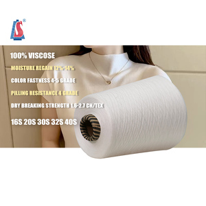 SALUD 100% <span class=keywords><strong>Viscose</strong></span> 30S/2 32S/2 fil d'été de refroidissement fil filé en <span class=keywords><strong>Viscose</strong></span> doux respirant blanc brut pour Machine à tricoter - Product Image 1