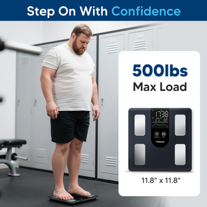 SDK hỗ trợ kích thước lớn phòng tắm trọng lượng Quy mô <span class=keywords><strong>Body</strong></span> Fat Monitor 25 số liệu phân tích thông minh quy mô cơ thể - Product Image 4
