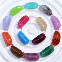 Vente en gros de perles acryliques irrégulières en marbre 10x24mm, perles imitation pierre pour la fabrication de bracelets, colliers, pendentifs et accessoires de bijoux