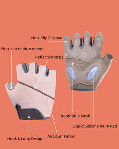 Mitaines <span class=keywords><strong>de</strong></span> sport <span class=keywords><strong>de</strong></span> haute qualité, antidérapantes, respectueuses <span class=keywords><strong>de</strong></span> la <span class=keywords><strong>peau</strong></span>, gants <span class=keywords><strong>de</strong></span> sport OEM, gants <span class=keywords><strong>de</strong></span> yoga respirants et durables - Product Image 6