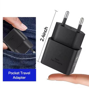 Original 25W USB C Super Fast Charging Wall <strong>Charger</strong> Adapter T2510 PD Type-c <strong>Charger</strong> US/EU/UK <strong>Plug</strong> for <strong>Samsung</strong> S25 S24 S23 <strong>S22</strong> - Product Image 4