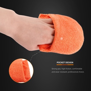SPTA 10 pièces 125 mm Tampons applicateurs <span class=keywords><strong>de</strong></span> <span class=keywords><strong>cire</strong></span> pour voiture en microfibre Éponge <span class=keywords><strong>de</strong></span> polissage pour nettoyant <span class=keywords><strong>de</strong></span> peinture <span class=keywords><strong>de</strong></span> moyeu <span class=keywords><strong>de</strong></span> roue automobile - Product Image 4