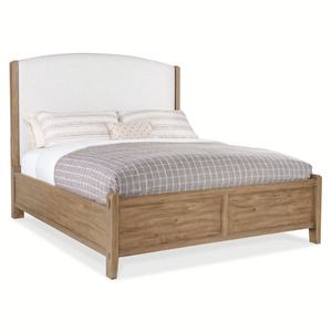 Cama Doble de Diseño Tradicional Americano Minimalista, Estilo Retro Francés Posmoderno, con Panel de Madera Sólida para Recámara Principal - Product Image 1
