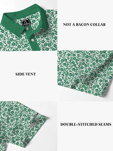 Polo de Golf personalizado para hombre orgánico alto Spf 30 impresión completa sublimación poliéster 75% Spandex 25% rendimiento ropa de Golf camisas - Product Image 5