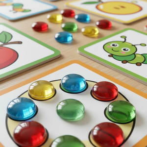 Jeu de mosaïque en papier avec couleurs personnalisables, jouet éducatif, 54 pierres, 10 cartes d'apprentissage, activité de motricité fine pour enfants - Product Image 4