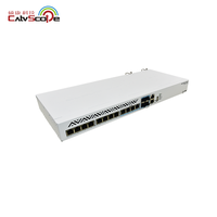 Catvscope MikroTik Mini Interrupteur CRS312-4C + 8XG-RM avec Fonction Routeur 10G RJ45 ports Ethernet et SFP +