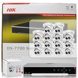 Système de sécurité Hik AcuSense <span class=keywords><strong>DS</strong></span>-<span class=keywords><strong>7716NI</strong></span>-K4/16P 16 canaux 1.5U 16 PoE 4K NVR 4 MP Caméra réseau IR Détection faciale - Product Image 4