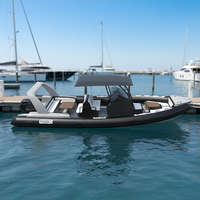 Best Seller 29ft Double Deep V Aluminum Hull RIB860 Inflatable Hypalon/PVC Boat