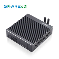 Pare-feu PC Pentium N3700 6 ports LAN Quad Core PC réseau Prise en charge AES-NI Wifi Module 4G Routeur pare-feu Pfsense Mini PC