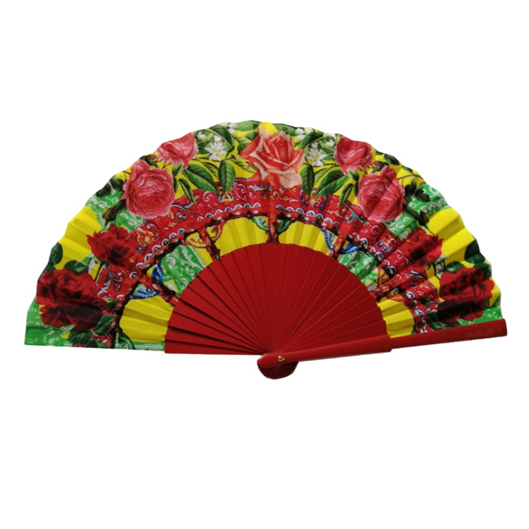 Лучшее качество прочный деревянный индивидуальный испанский деревянный складной ручной вентилятор