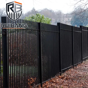 Ruibang <strong>Galvanised</strong> Metal <strong>Railings</strong> with Matching Gates for European Boundary Projects - Product Image 1