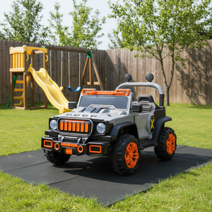 Son zamanlarda popüler olan, 390 motorlu, çift kapılı çocuk elektrikli oyuncak arabası. - Product Image 1