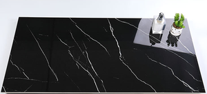 Gạch Lát Tráng Men Đánh Bóng Bằng Sứ Màu Đen Giá Rẻ 600*1200Mm Gạch Lát Sàn Có Độ Bóng Trưng Bày Đá Cho Phòng Tắm - Product Image 3