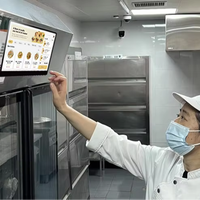 Écran d'affichage de cuisine de 15,6 pouces Windows/Android 11 Terminal de gestion des commandes de restaurant Fonctionnalité tactile Modèle KDS