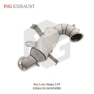 Downpipe <span class=keywords><strong>di</strong></span> <span class=keywords><strong>Scarico</strong></span> ad Alto Flusso in Acciaio Inox ING per Lotus Emira 2.0T con Scudo Termico, Parti per Tuning Auto - Product Image 4