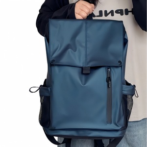 Men <strong>Backpack</strong> Causal Daypack for Students Rucksack 14 Inch Laptop Waterproof <strong>Backpack</strong> for Travel Daily Use Blue Black White - Product Image 4