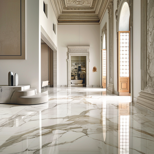 Dalles de marbre Calacatta blanc or haut de gamme pour la décoration de villas, découpées sur mesure pour les murs - Product Image 1