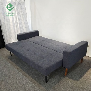 Sofá de tela de lino Gary <span class=keywords><strong>Cama</strong></span> Sofá <span class=keywords><strong>cama</strong></span> de tamaño completo Futón convertible para espacios pequeños - Product Image 4