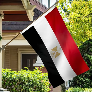 <span class=keywords><strong>Drapeau</strong></span> <span class=keywords><strong>Égyptien</strong></span> Personnalisé en Gros 3x5 Pieds en Polyester avec Œillets en Laiton - Product Image 1