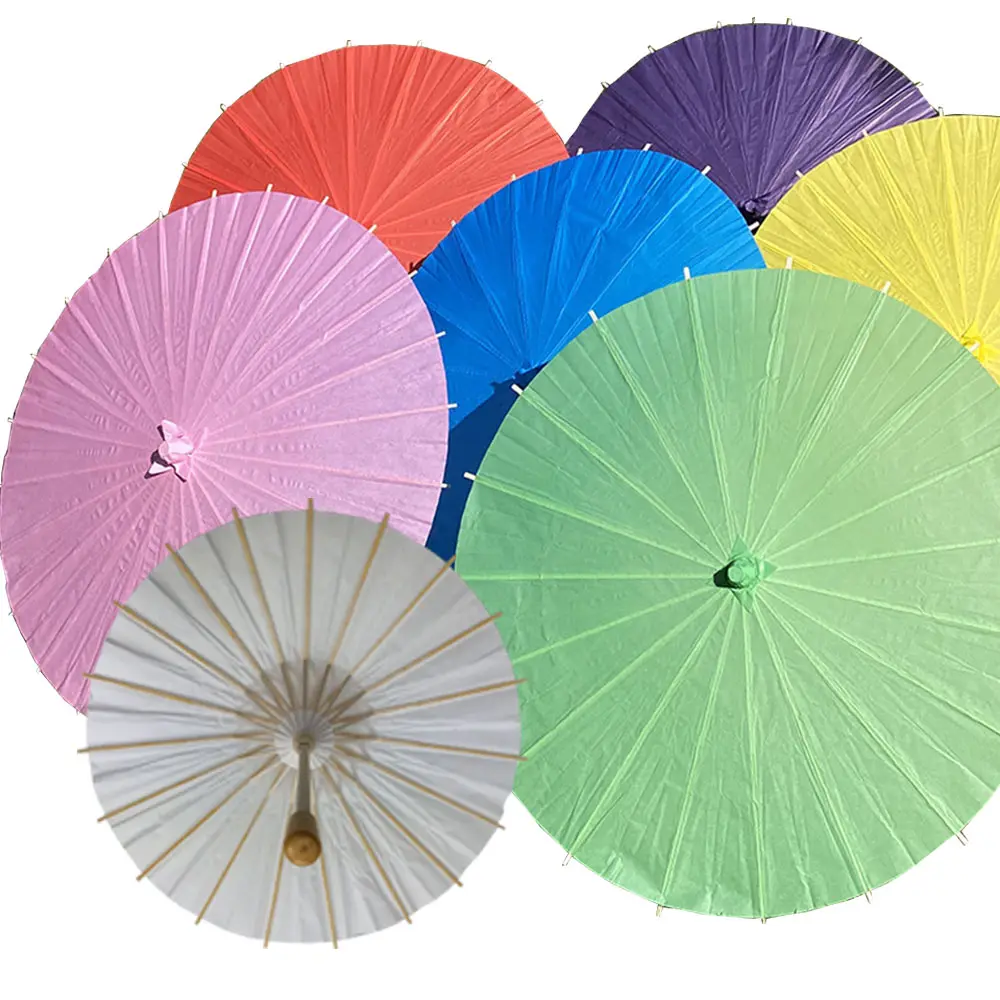 Parasol en papier blanc vierge, 30cm, 40cm, 60cm, 10 pièces, bricolage de peinture, décoration d'anniversaire, de mariage, DIY