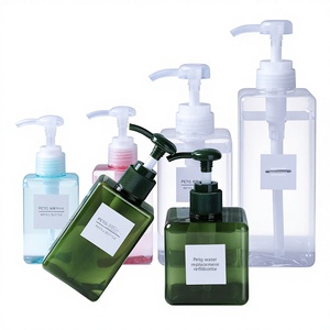 Botella Cuadrada de PETG con Bomba <span class=keywords><strong>para</strong></span> Loción, <span class=keywords><strong>Jabón</strong></span> Corporal, Champú, <span class=keywords><strong>Jabón</strong></span> de <span class=keywords><strong>Manos</strong></span>, Botella Cosmética Vacía de Gran Capacidad, Dispensador de Viaje - Product Image 1