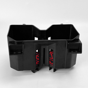Portavasos multifuncional para Toyota Tundra 2022+, contenedor de almacenamiento central de ABS negro, 3,75 pulgadas de diámetro - Product Image 2
