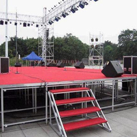 Plateforme de scène portable et détachable en aluminium VERSALITE pour événements, concerts et mariages