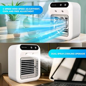 Difusor de Aroma Portátil Recargable USB 2026 con Humidificador Personal, Ventilador de Aire Acondicionado Evaporativo y Enfriador de Aire - Product Image 5