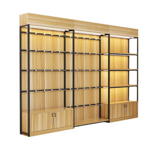 Estantería Personalizada para Tienda de un Solo Lado para Supermercado con Estantes de Pared de Madera y Metal para Comercio - Product Image 4