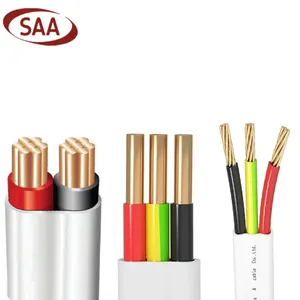 Cable eléctrico doble para el hogar, Cable de tierra doble de 1 mm2 y 5000,2mm, de 4MM, 6MM, 10MM, 2 y 3 núcleos, modelo SAA As/Nzs 2,5