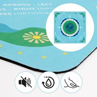 Tapis de table polyvalent de 31,5 pouces avec sac de rangement pour Mahjong, dominos, cartes et jeux de société (bleu)