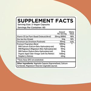 High Quality Keto Capsules with Vitamin D3 Sustain Smoothly Stay Energized and Active Supports Efficient Metabolic Activity - Product Image 2