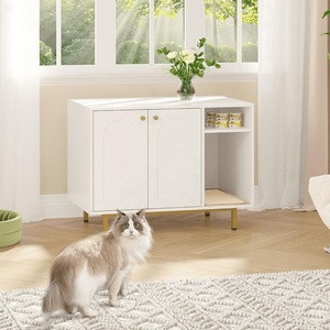 Meuble de rangement moderne en bois pour <span class=keywords><strong>litière</strong></span> de <span class=keywords><strong>chat</strong></span> dissimulée, armoire de rangement pour animaux, maison pour <span class=keywords><strong>chat</strong></span> - Product Image 3