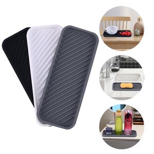 Modern Eco-Friendly Food Grade Silicone <b>Kitchen</b> <b>Sink</b> Tray & Beauty Sponge Holder <b>Mats</b> & Pads <b>for</b> Hotels - Product Image 3
