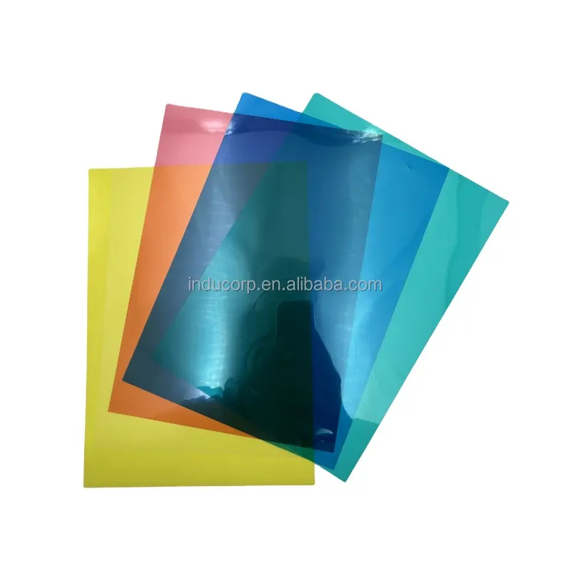 A4 Colorful PVC Plastic Sheet Semi-Transparent PP PVC Binding Cover Sheet Transparent PVC Sheet Wholesale Colorful book cover