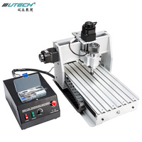 Fresadora CNC de Escritorio con Husillo de Bolas 3040 4060 - 800W-2200W Grabadora de PVC de 3/4 Ejes