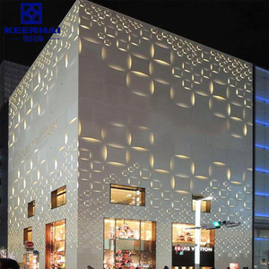 Architectural Facades Laser Cutting Aluminium Perforated Facade Panels for Decor - Product Image 3